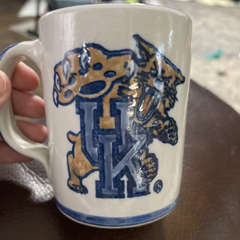 Louisville Stoneware Kentucky Wildcats Mug ALS White/Blue